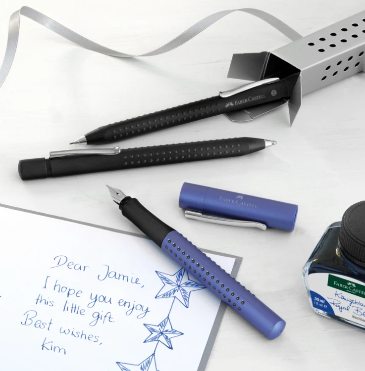Długopis grip 2011 czarny matowy Faber-Castell – zdjęcie 4