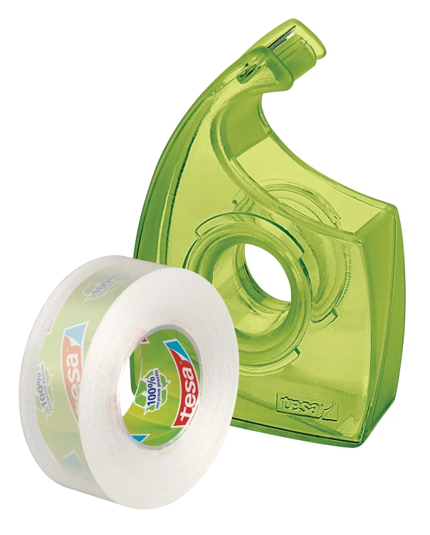 Taśma biurowa tesafilm eco&clear 33M X19 mm + dyspenser easy cut – zdjęcie 2