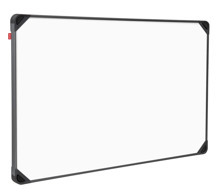 Tablica suchościeralna magnetyczna MEMOBE, powierzchnia biała, rama aluminiowa czarna EDGE, 120x90 cm – zdjęcie 3