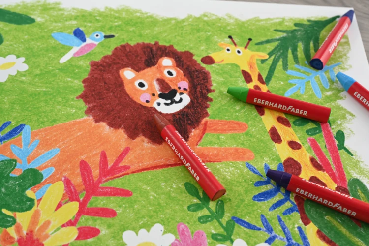 Kredki świecowe trójkątne 24 kol. opak. kartonowe Faber-Castell – zdjęcie 3