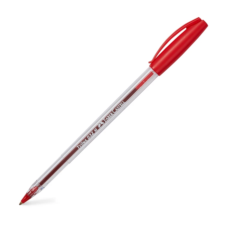 Długopis trilux 032 czerwony Faber-Castell – zdjęcie 2