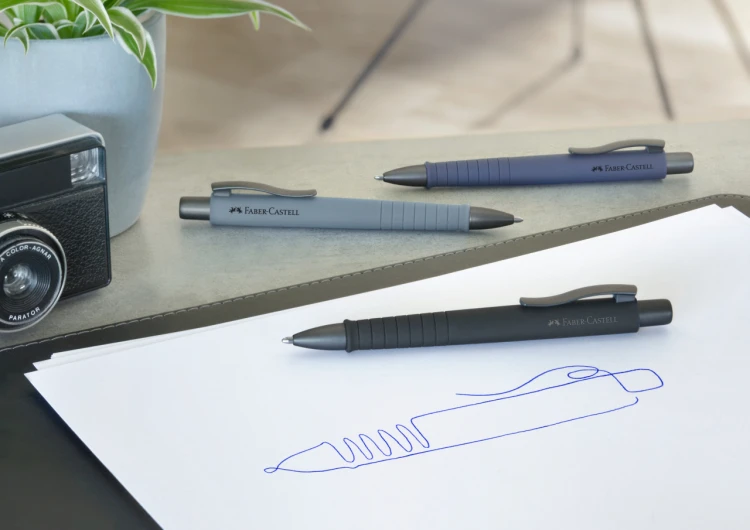 Długopis poly ball urban granatowy Faber-Castell – zdjęcie 4