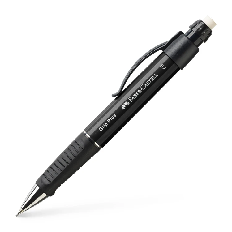Ołówek automatyczny grip plus 1307 czarny metalik Faber-Castell – zdjęcie 2