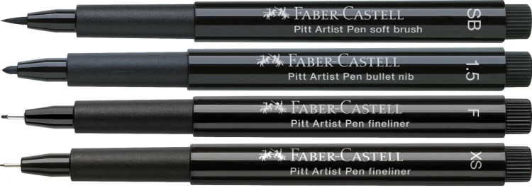 Zestaw pit artist pen do rysowania komiksów "the famazings- son" 4 szt. Faber-Castell – zdjęcie 2