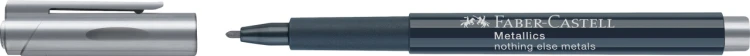 Pisak metaliczny metallics kolor srebrny(nothing else metals) Faber-Castell – zdjęcie 2