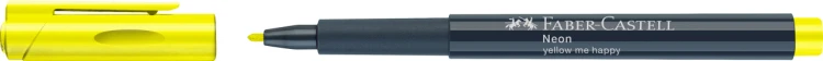 Pisak kreatywny neonowy żółty (yellow me happy) Faber-Castell – zdjęcie 2