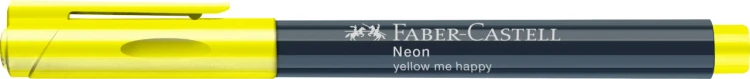 Pisak kreatywny neonowy żółty (yellow me happy) Faber-Castell – zdjęcie 3