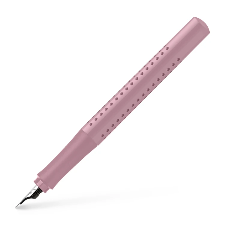 Pióro wieczne grip 2010 f różowe (rose shadows) Faber-Castell – zdjęcie 4