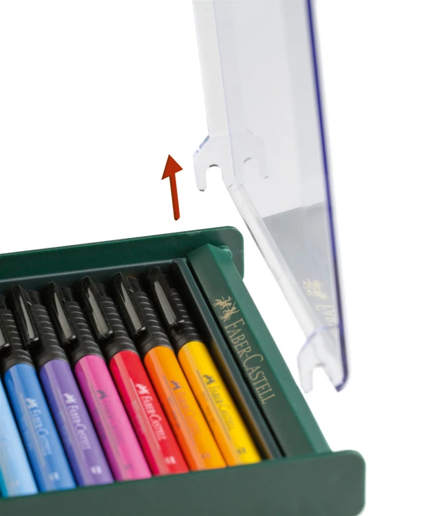 PITT ARTIST PEN BRUSH ZESTAW 12 szt. KOLORY PODSTAWOWE FABER-CASTELL – zdjęcie 4