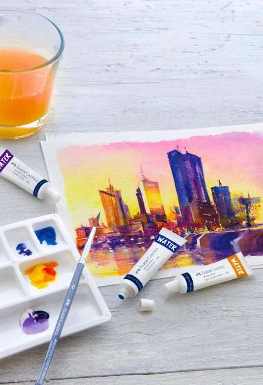 Farby akwarelowe cs w tubkach 12 kol. opakowanie kartonowe Faber-Castell – zdjęcie 2