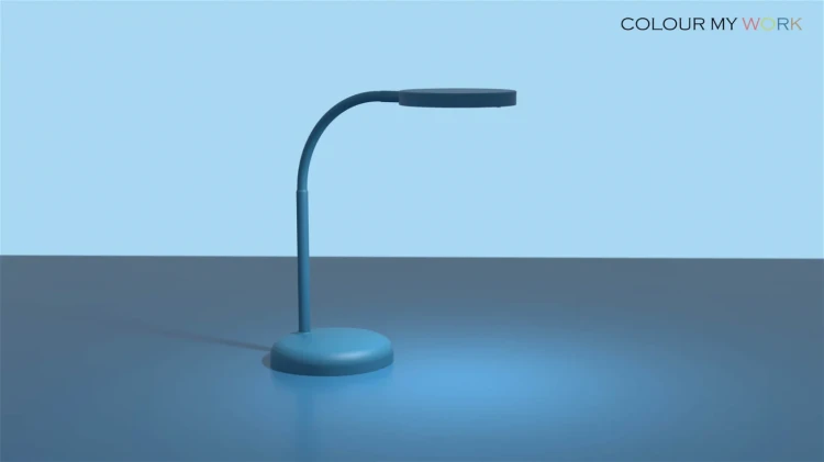 LAMPA BIURKOWA LED MAULjoy NIEBIESKA – zdjęcie 2