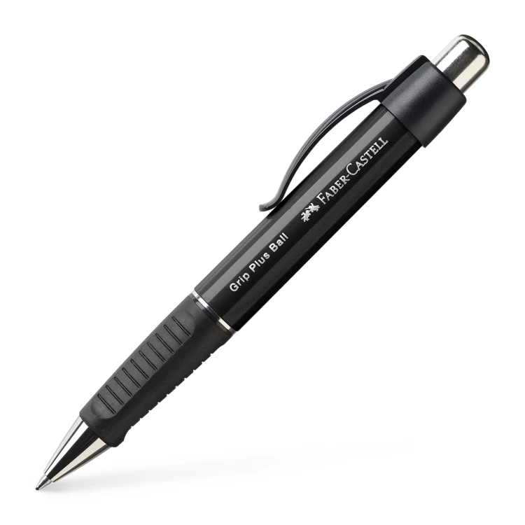 Długopis grip plus 1407 czarny metalik Faber-Castell – zdjęcie 2