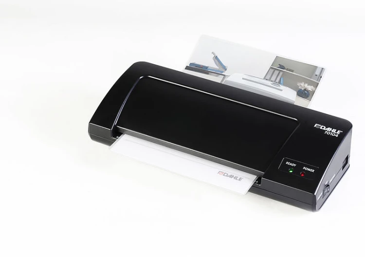 Laminator A4 Dahle 2 rolkowy moc 265 wczarny – zdjęcie 2