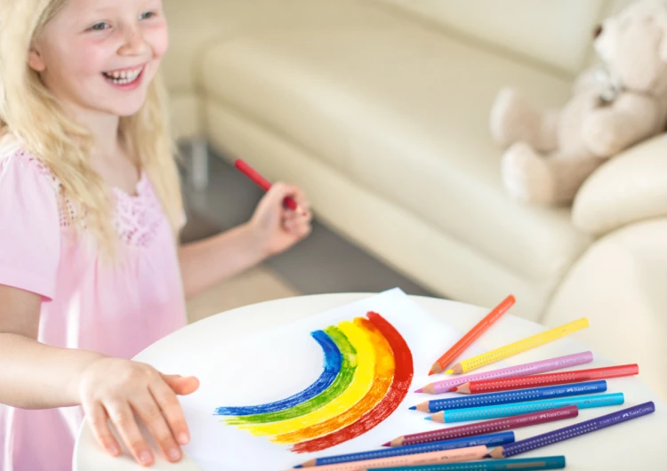 Kredki jumbo grip 12 kol. opakowanie karton + temperówka Faber-Castell – zdjęcie 4