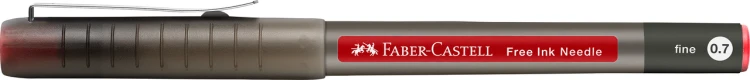 CIENKOPIS KULKOWY FREE INK KOŃCÓWKA  IGŁOWA 0,7 mm CZERWONY FABER-CASTELL – zdjęcie 2