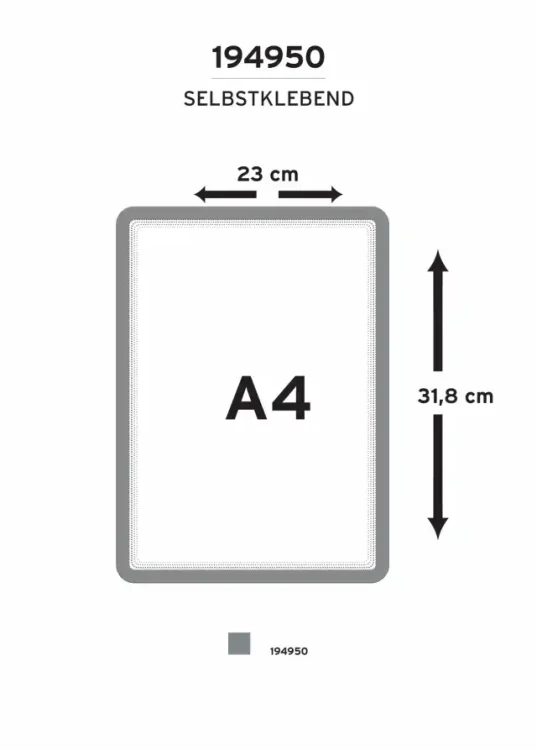 KIESZEŃ SAMOPRZYLEPNA A4 DJOIS x TARIFOLD MAGNETO Z MAGNETYCZNYM ZAMKNIĘCIEM 2 SZT. SREBRNE – zdjęcie 4