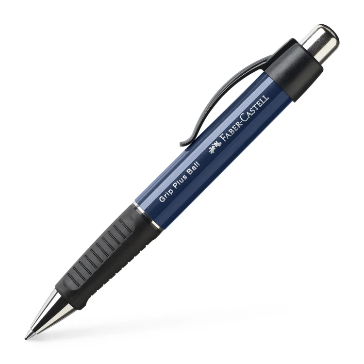 Długopis grip plus 1407 niebieski metalik Faber-Castell – zdjęcie 2
