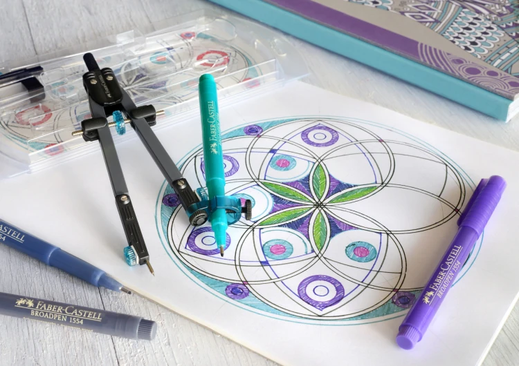Cienkopis broadpen 1554 jasnozielony Faber-Castell – zdjęcie 5