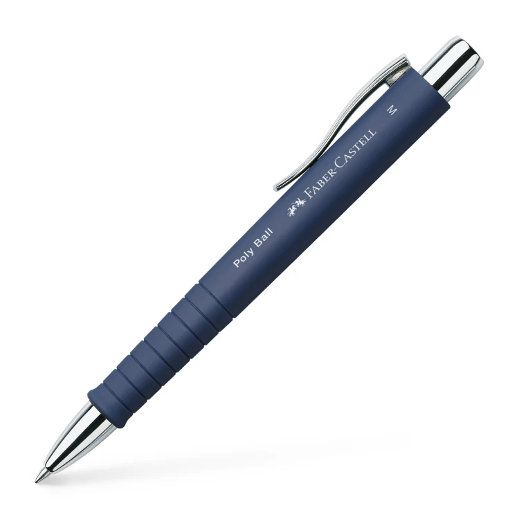Długopis poly ball m niebieski Faber-Castell – zdjęcie 2