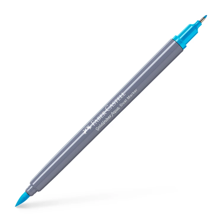 Pisak akwarelowy goldfaber aqua dwustronny kol. 245 Faber-Castell – zdjęcie 3