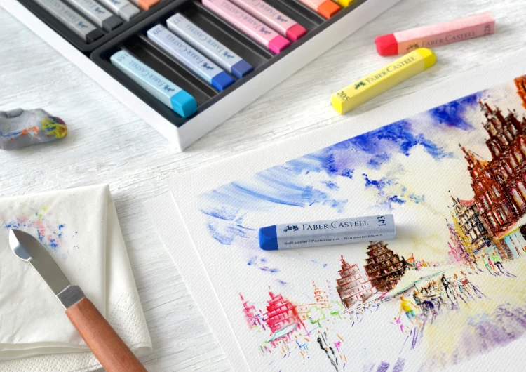 Creative studio pastele suche 12 kol. opakowanie karton Faber-Castell – zdjęcie 3