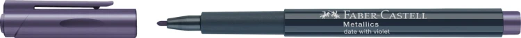 Pisak metaliczny metallic fioletowy (date with violet) Faber-Castell – zdjęcie 2
