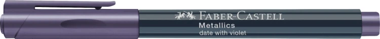 Pisak metaliczny metallic fioletowy (date with violet) Faber-Castell – zdjęcie 3