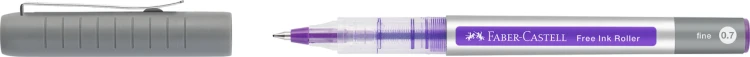 CIENKOPIS KULKOWY FREE INK 0,7mm FIOLETOWY FABER-CASTELL – zdjęcie 2