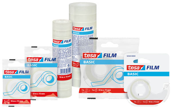Taśma biurowa tesa basic 33M X15 mm słupek 10 szt. – zdjęcie 2