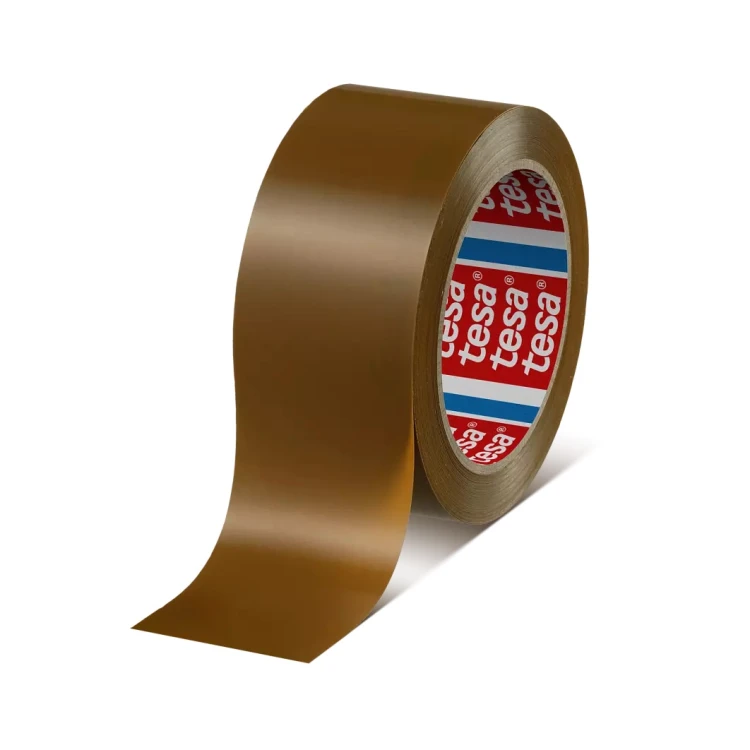 TAŚMA PAKOWA PVC TESA DO CIĘŻKICH KARTONÓW 66M x 50MM BRĄZOWA – zdjęcie 2