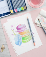 Kredki akwarelowe goldfaber aqua pastel 12 kol. opak. metalowe Faber-Castell – zdjęcie 5