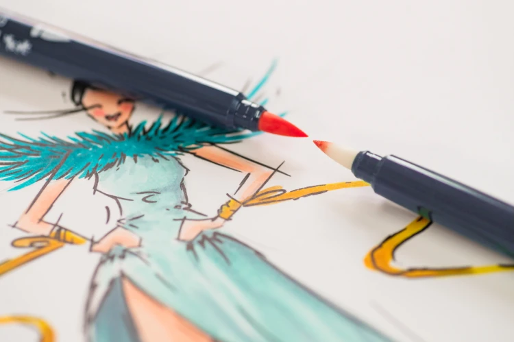 Pisak goldfaber sketch dwustronny zestaw fashion 6 kol. Faber-Castell – zdjęcie 5