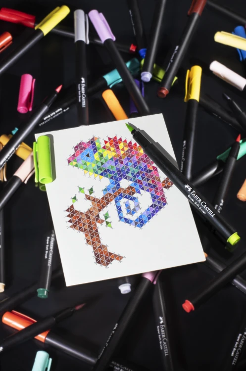 Pisaki pędzelkowe black edition 50 kol. Faber-Castell – zdjęcie 6