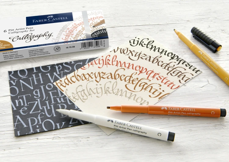 Pitt artist pen zestaw do kaligrafii etui 6 szt. Faber-Castell – zdjęcie 4