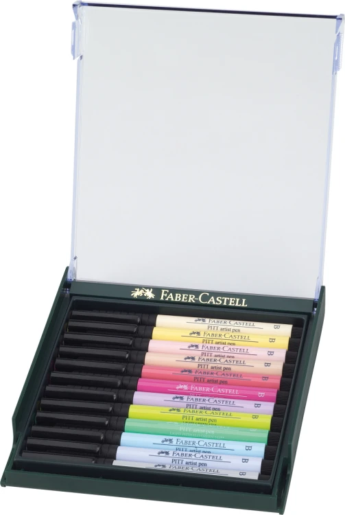 Pitt artist pen brush zestaw 12 kol. pastel Faber-Castell – zdjęcie 2