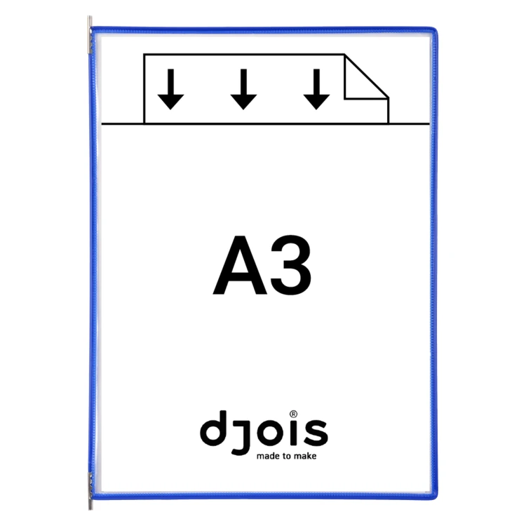 PANEL PREZENTACYJNY DJOIS x TARIFOLD A3 10 SZT. OTWARCIE Z GÓRY KOLOR NIEBIESKI – zdjęcie 3