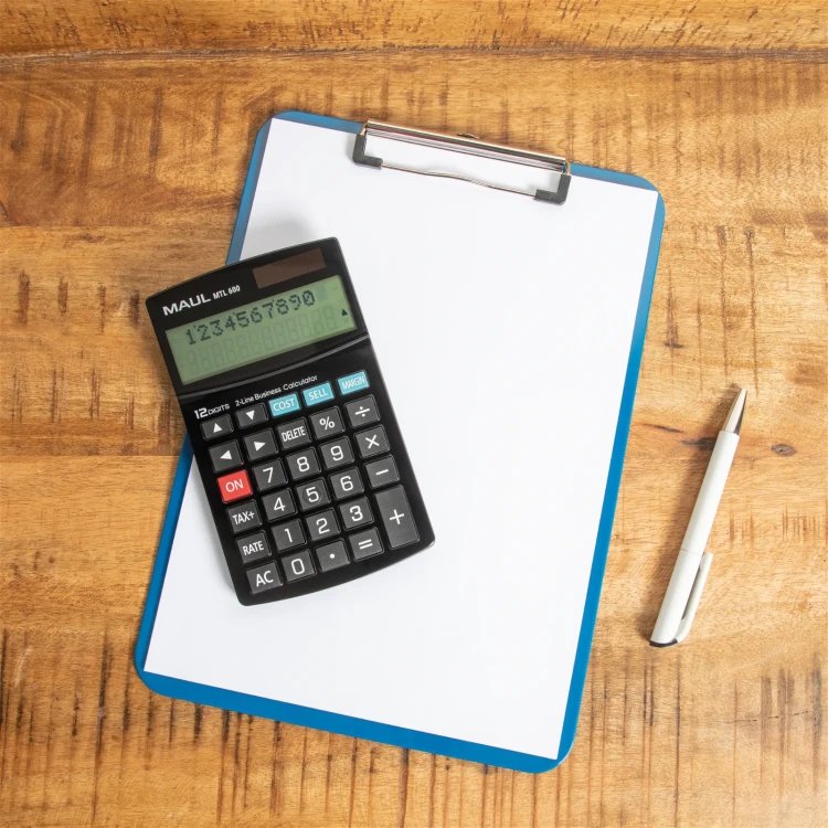 Kalkulator biurkowy business pro mtl 600, 12-POZYCYJNY, dwuliniowy, czarny Maul – zdjęcie 6