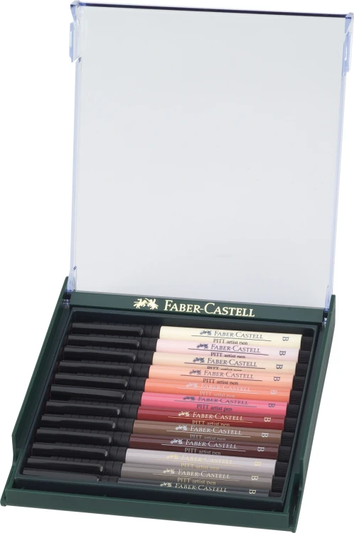 Pitt artist pen brush zestaw 12 kol. skin Faber-Castell – zdjęcie 2