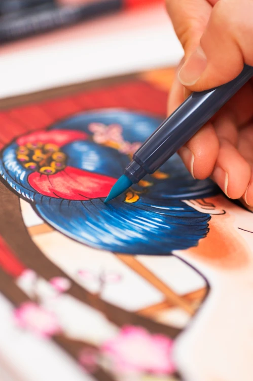 Pisak goldfaber sketch dwustronny zestaw manga 6 kol. Faber-Castell – zdjęcie 4
