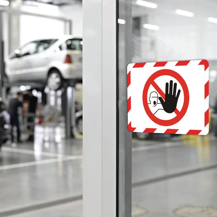 KIESZEŃ SAMOPRZYLEPNA DJOIS x TARIFOLD MAGNETO SAFETY 2 SZT. BIAŁO-CZERWONA – zdjęcie 5