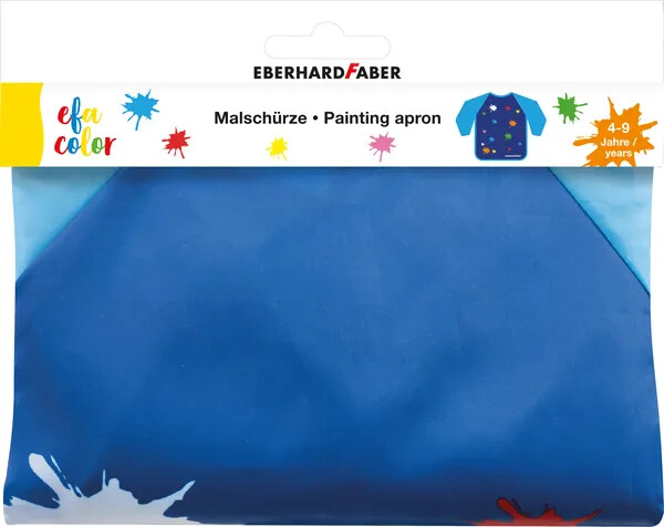 Fartuch do malowania dla dzieci niebieski eberhard faber – zdjęcie 2