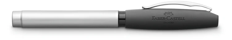 Zestaw prezentowy basic metal pióro+długopis+etui skórzane Faber-Castell – zdjęcie 2