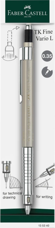 Ołówek automatyczny tk-fine vario l 0,5 mm champagne gold Faber-Castell – zdjęcie 3