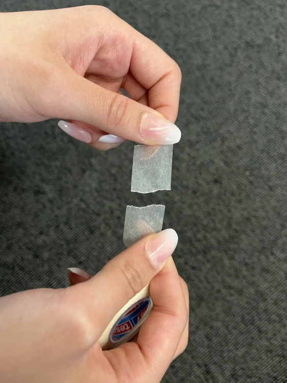 TAŚMA BIUROWA PAPIEROWA TESAFILM  TRANSPARENTNA 10M x 19MM, 8 ROLEK – zdjęcie 4