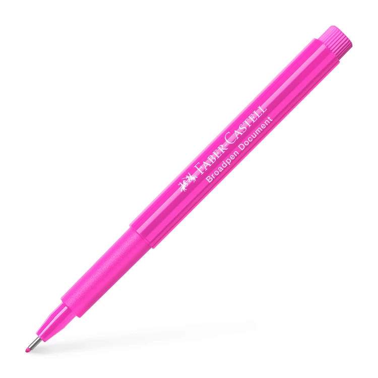 Cienkopis broadpen 1554 różowy Faber-Castell – zdjęcie 4