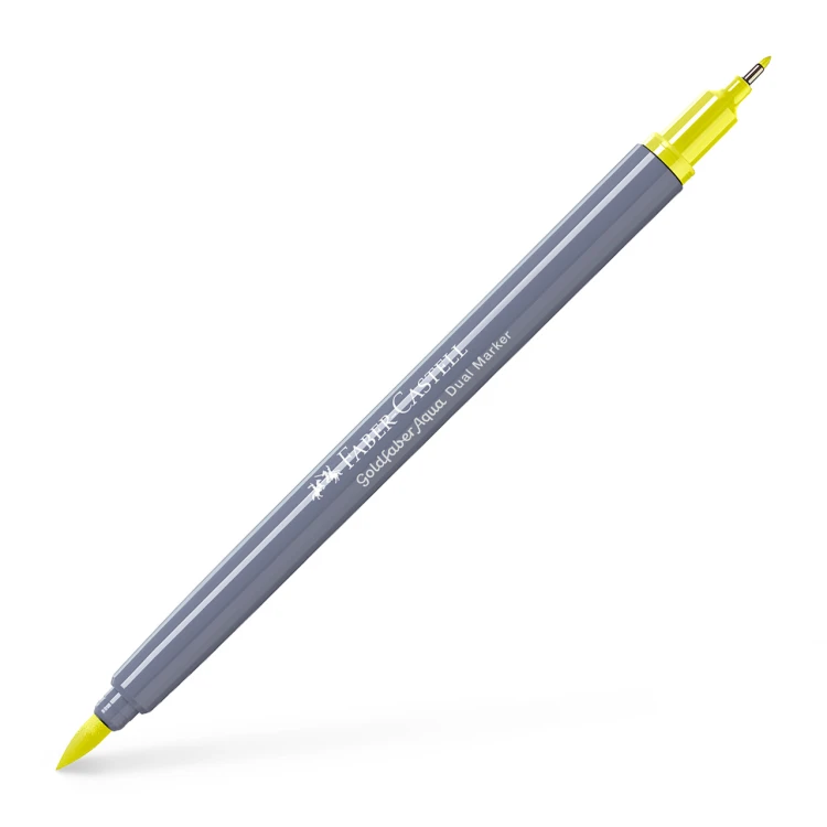 Pisak akwarelowy goldfaber aqua dwustronny kol. 205 Faber-Castell – zdjęcie 3