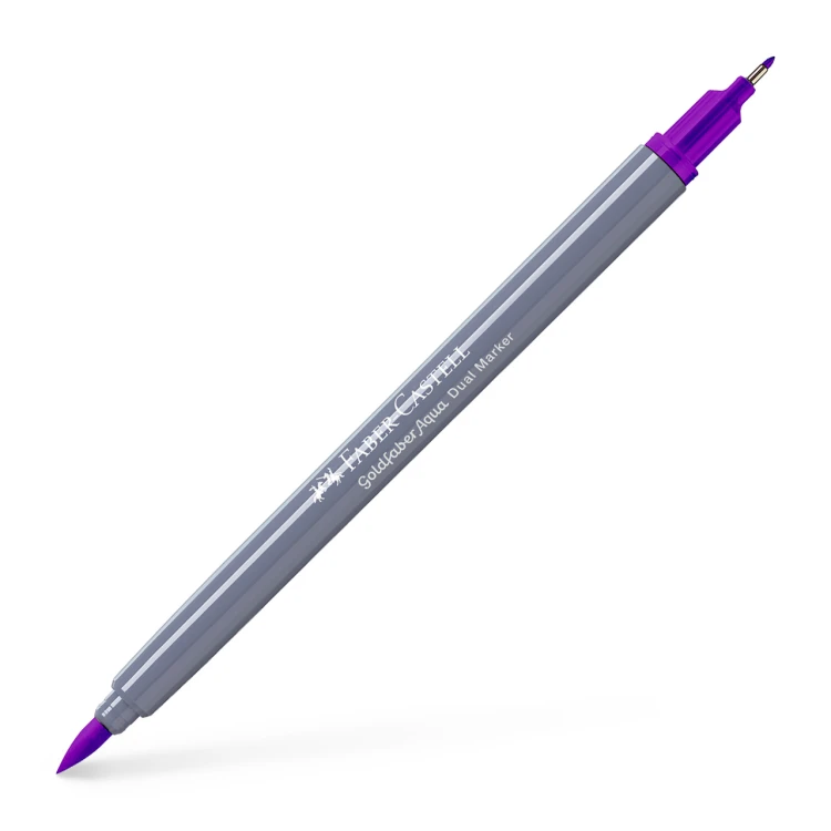 Pisak akwarelowy goldfaber aqua dwustronny kol. 284 Faber-Castell – zdjęcie 3