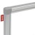 Tablica obrotowo-jezdna MEMOBE, TELESCOPIC, dwustronnie suchościeralna magnetyczna biała, rama aluminiowa, 200x100xh192 – zdjęcie 2