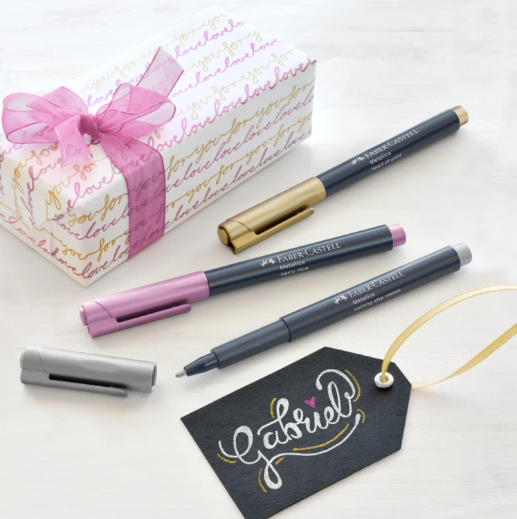 Pisak metaliczny metallic ciemnozielony (fairy forest) Faber-Castell – zdjęcie 5