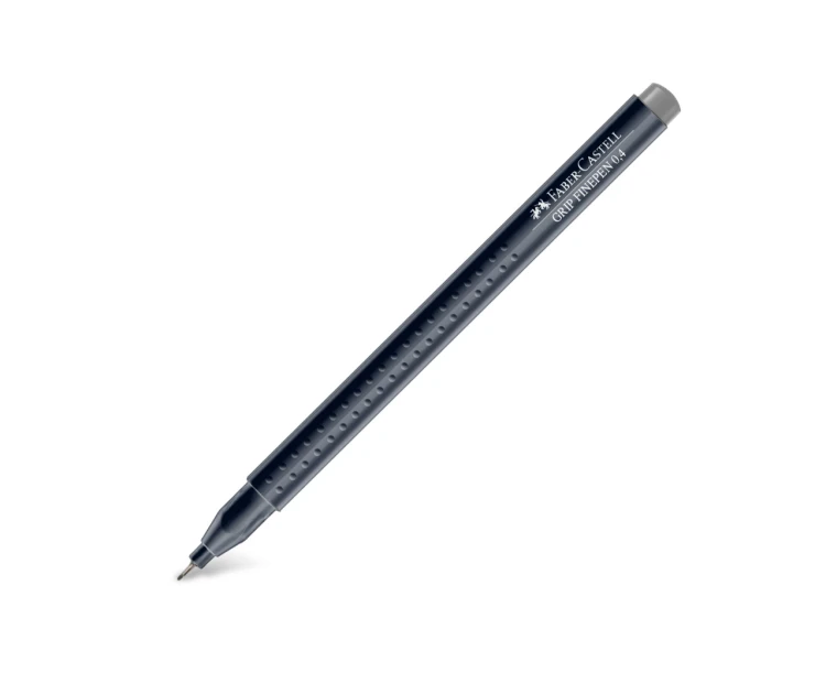 Cienkopis grip szary Faber-Castell – zdjęcie 3
